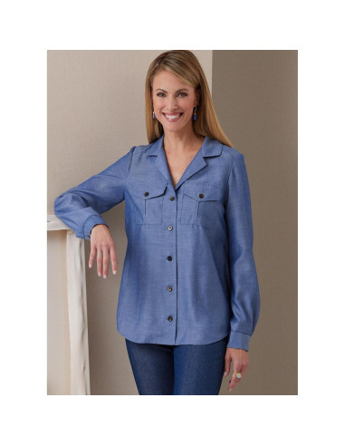 Patrón de Camisas Ajustadas Butterick B6924 Tallas 8-16