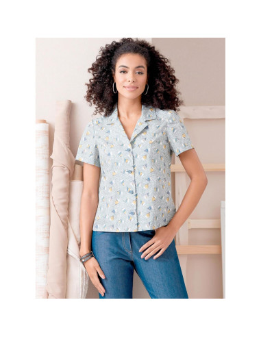 Patrón de Camisas Ajustadas Butterick B6924 Tallas 8-16