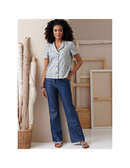 Patrón de Camisas Ajustadas Butterick B6924 Tallas 8-16