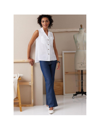 Patrón de Camisas Ajustadas Butterick B6924 Tallas 8-16