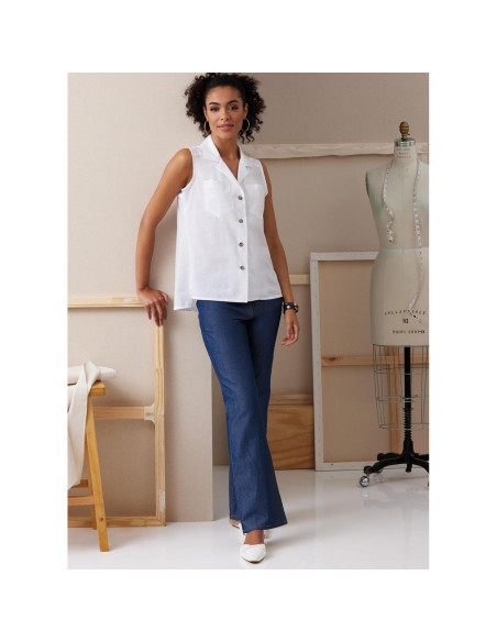 Patrón de Camisas Ajustadas Butterick B6924 Tallas 8-16