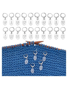 20 Marcadores de Puntos Ovalados BENECREAT con Broches de Acero Inoxidable