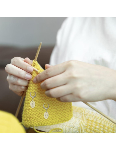 20 Marcadores de Puntos Ovalados BENECREAT con Broches de Acero Inoxidable