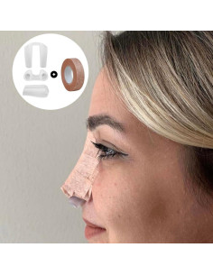 Retenedor de Nostril Silicona Suave + Cinta Micropore 0.5" 2