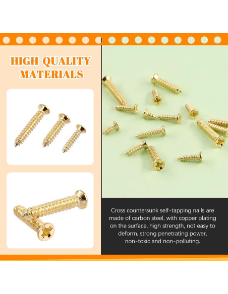 Kit de Tornillos M2 M2.6 Rustark 1300Pcs para Madera 5-16mm