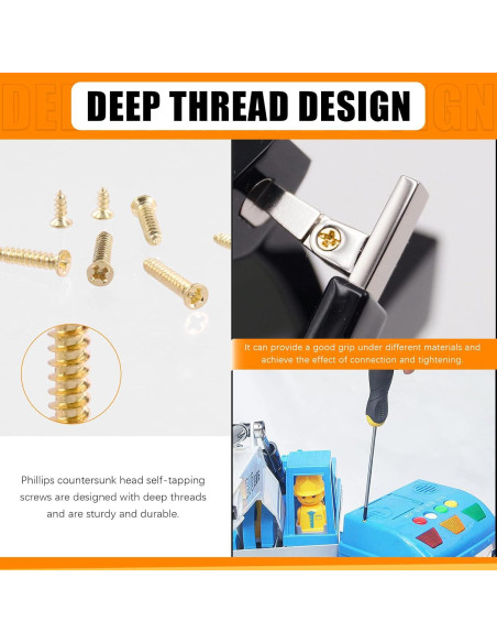 Kit de Tornillos M2 M2.6 Rustark 1300Pcs para Madera 5-16mm