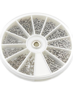 Kit de Tornillos Autoperforantes HVAZI 560 Piezas Acero Inoxidable 304 2