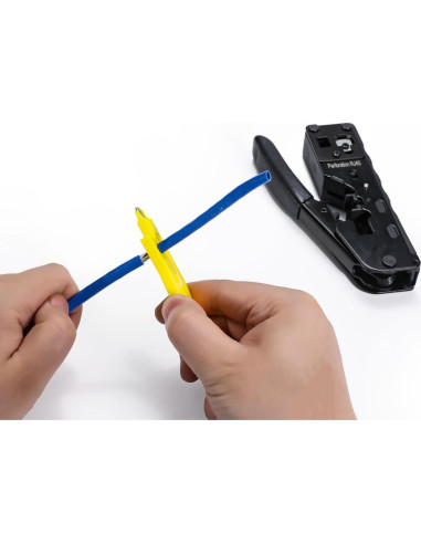 Kit de Crimpado RJ45 QSFPTEK con 50 Conectores CAT6 y Pelacables