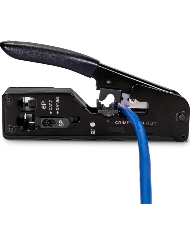 Kit de Crimpado RJ45 QSFPTEK con 50 Conectores CAT6 y Pelacables