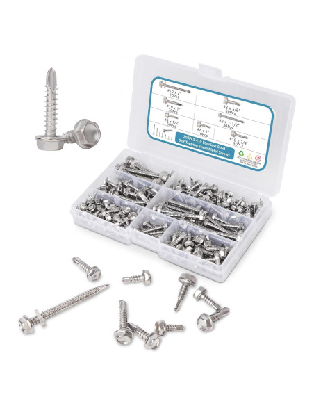 Tornillos Autoperforantes para Metal Culture Gifts - 200 Piezas