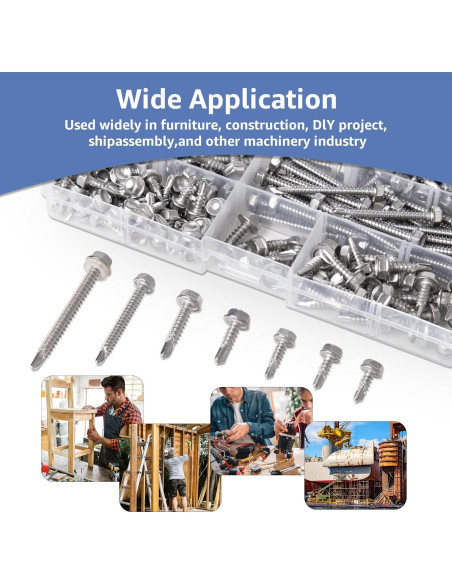 Tornillos Autoperforantes para Metal Culture Gifts - 200 Piezas