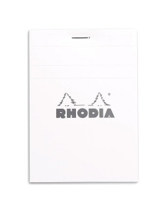 Bloc de Notas Grapado Rhodia N12 Blanco 80 Hojas Rayado
