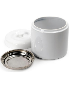 Recipiente de Cerámica para Grasa RSVP Internacional 6 Tazas Blanco 2