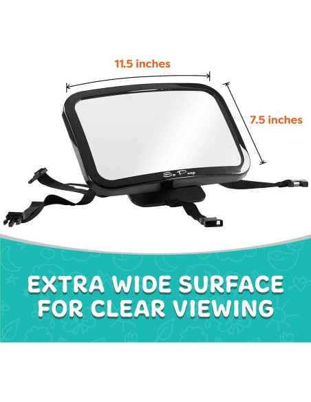 Espejo de Coche para Bebés So Peep - Ajustable 29.2x19.1cm