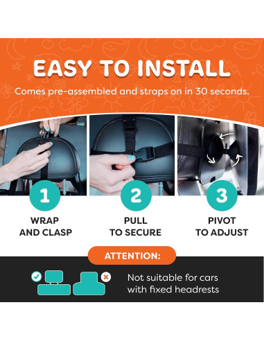 Espejo de Coche para Bebés So Peep - Ajustable 29.2x19.1cm