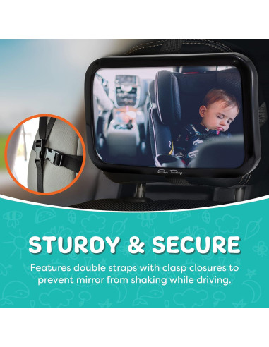 Espejo de Coche para Bebés So Peep - Ajustable 29.2x19.1cm