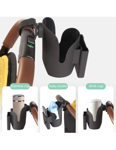 Soporte para Taza y Teléfono Luqeeg, Ajustable para Cochecito 2