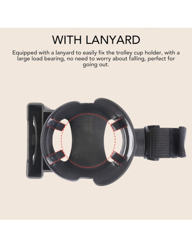 Soporte para Taza y Teléfono Luqeeg, Ajustable para Cochecito