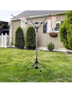 Tenderete Portátil para Ropa STO STO 25m Ajustable y Plegable 2