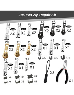 Kit de Reparación de Cremalleras 105 Piezas Eagle Smart Tech 2