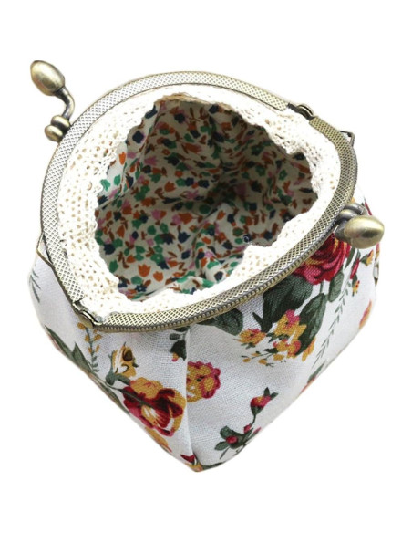 Monedero iSuperb de Lona con Cierre de Broche - Negro