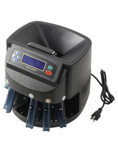 Contador y Clasificador de Monedas QWEXOB LCD 150 monedas/min