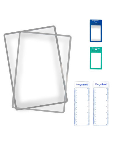 Hojas de Aumento MagniPros 3X - 2 Pack con Marcadores