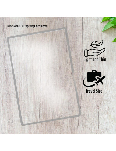 Hojas de Aumento MagniPros 3X - 2 Pack con Marcadores