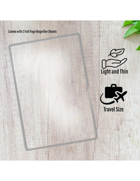 Hojas de Aumento MagniPros 3X - 2 Pack con Marcadores