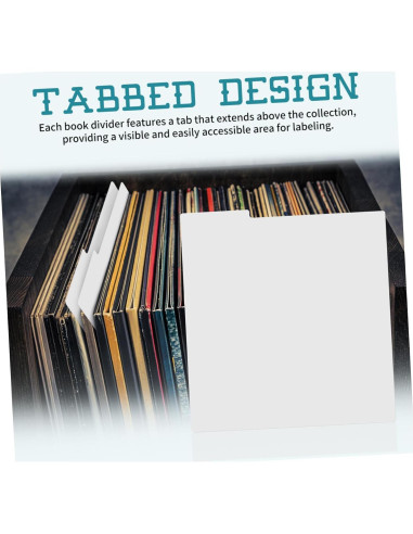 Divisores de Vinilo 10pcs Jojofuny Blancos 34.3x31.6cm