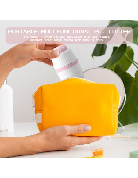 Cortador de Pastillas 1/4 y Triturador LAUHUW - Rosa