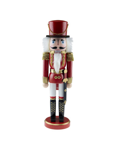 Cascanueces de Madera Tradicional Guerrero Rojo 30.48 cm Clever Creations