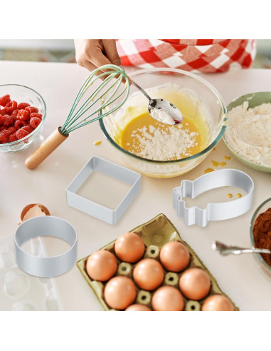 Juego de Cortadores de Galletas uxcell 26 Piezas Aluminio Anti-Adherente