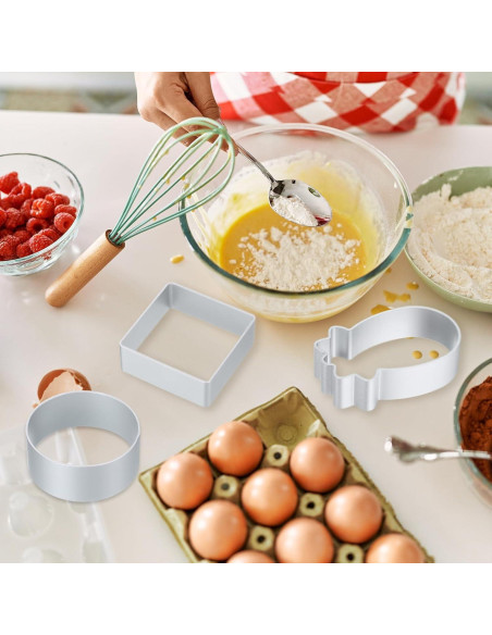 Juego de Cortadores de Galletas uxcell 26 Piezas Aluminio Anti-Adherente