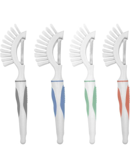 Cepillo y Pelador de Verduras Genérico 2 Pcs Azul