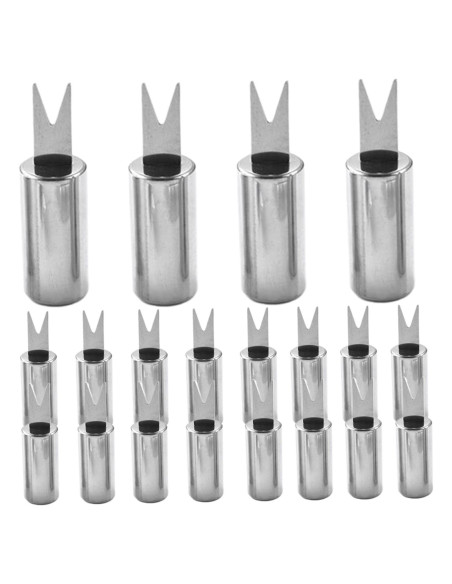 Pinchos de Mazorca Pesoncarl 20PCS Acero Inoxidable Reutilizables
