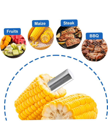 Pinchos de Mazorca Pesoncarl 20PCS Acero Inoxidable Reutilizables