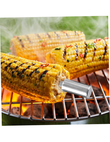 Pinchos de Mazorca Pesoncarl 20PCS Acero Inoxidable Reutilizables