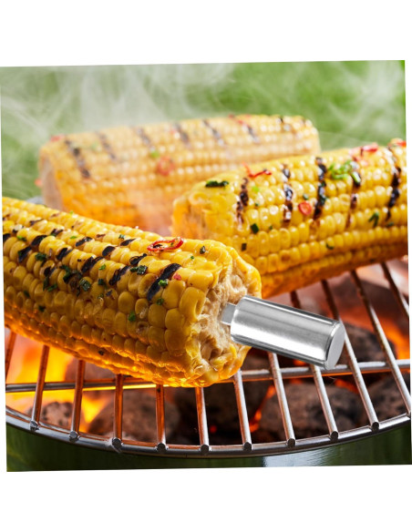 Pinchos de Mazorca Pesoncarl 20PCS Acero Inoxidable Reutilizables