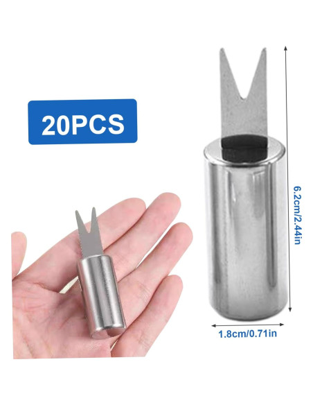 Pinchos de Mazorca Pesoncarl 20PCS Acero Inoxidable Reutilizables