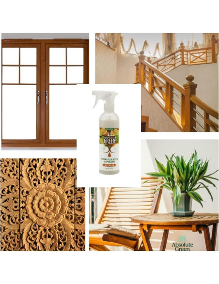 Limpiador y Pulidor de Madera Absolute Green 453g Cítricos