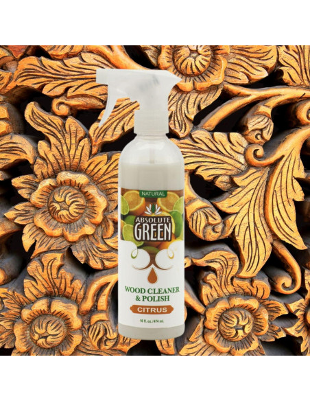 Limpiador y Pulidor de Madera Absolute Green 453g Cítricos