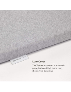 Cubierta de colchón Tuft & Needle 2" espuma completa gris 2