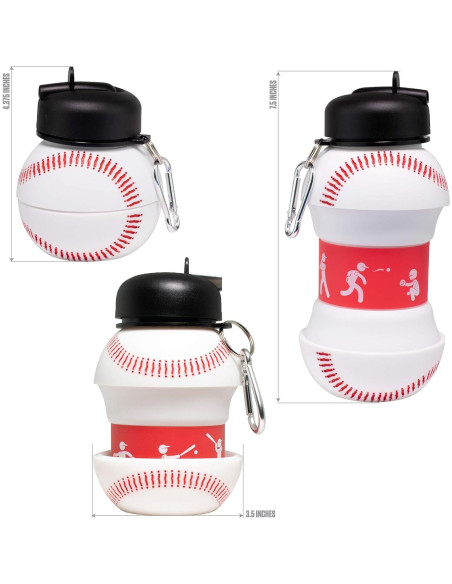 Botella de Agua Plegable Maccabi Art 532 ml Silicona BPA Free