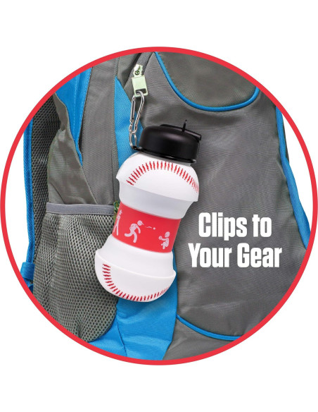 Botella de Agua Plegable Maccabi Art 532 ml Silicona BPA Free