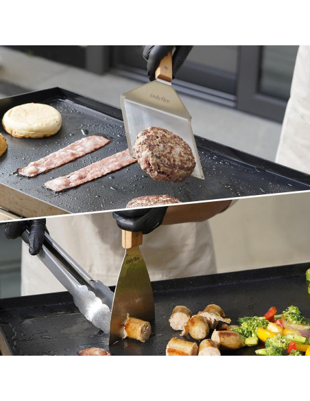 Juego de Hamburguesas Onlyfire 5 Piezas con Tapa para Derretir Queso