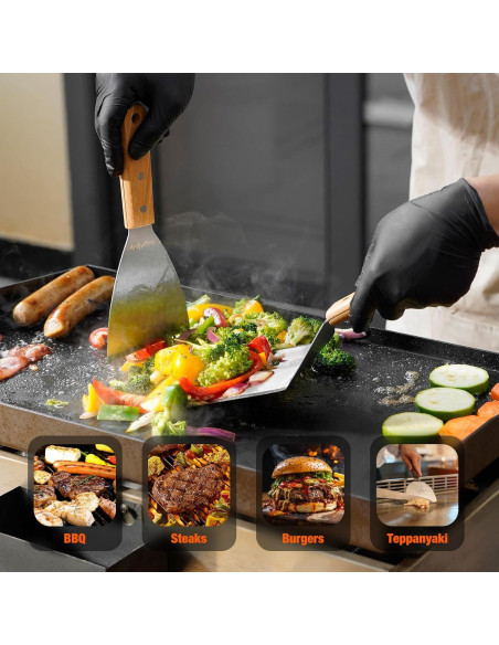 Juego de Hamburguesas Onlyfire 5 Piezas con Tapa para Derretir Queso