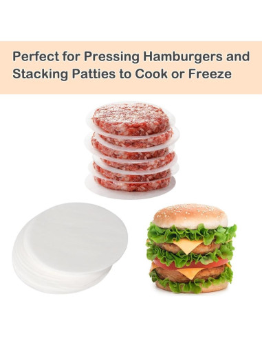 Rondas de Papel Pergamino 18 cm BYKITCHEN, 220 Hojas Anti-adherente