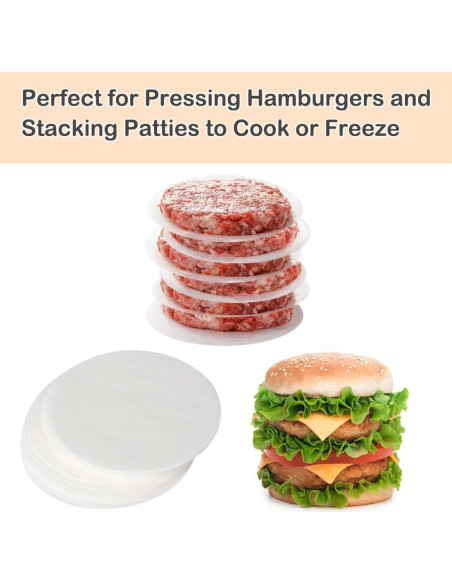 Rondas de Papel Pergamino 18 cm BYKITCHEN, 220 Hojas Anti-adherente