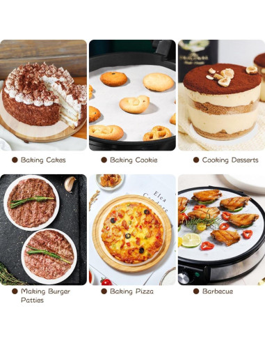 Rondas de Papel Pergamino 18 cm BYKITCHEN, 220 Hojas Anti-adherente